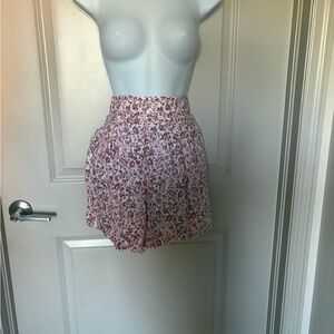 Torrid Pink Floral High Waist Women's Shorts